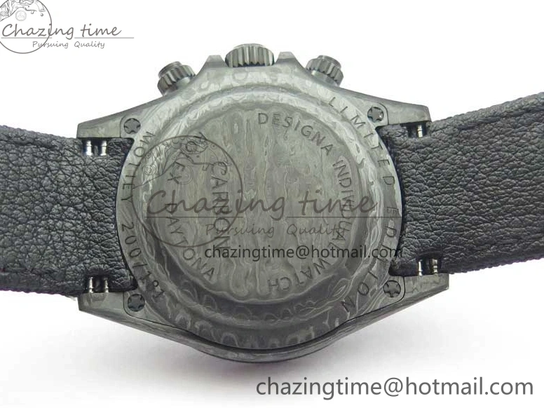 MiroTime 0124 Stretchable Daytona DIW All Black Carbon Noob 1:1 Best Edition Black Dial on Black Nylon Strap SA 2582